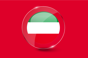 North Rhine-Westphalia Flag Glossy Round Button flag