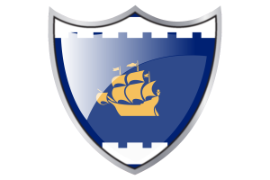 Shield with Flag of Quebec flag