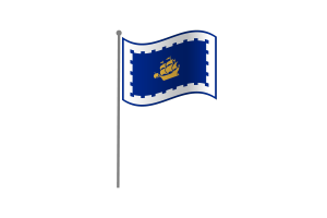 Waving Flag of Quebec flag