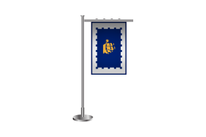 3d Quebec Standing Flag flag