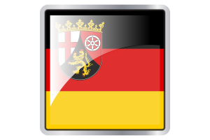 Rhineland-Palatinate Flag Square icon flag
