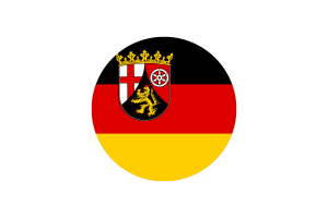 Rhineland-Palatinate Flag Circle Vector Free flag