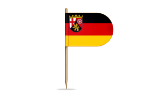 Rhineland-Palatinate Flag for Desk, Table flag