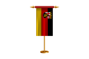 Rhineland-Palatinate Ceremonial Flag Vector Free flag