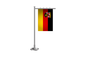 3d Rhineland-Palatinate Standing Flag flag