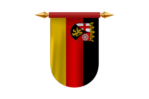 Rhineland-Palatinate Flag Emblem Vector Images flag
