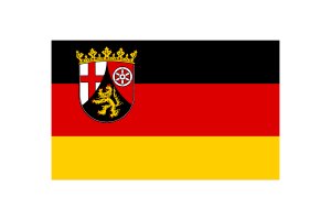 Rhineland-Palatinate Flag Vector Illustration flag