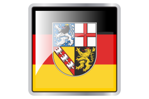 Saarland Flag Square icon flag