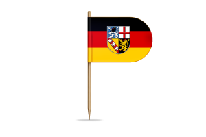 Saarland Flag for Desk, Table flag