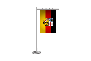 3d Saarland Standing Flag flag