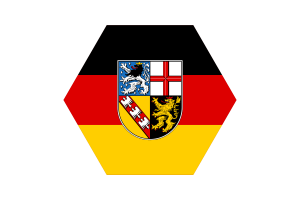 Saarland Flag Vector Free | SVG and PNG flag