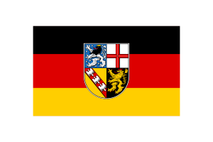 Saarland Flag Vector Illustration flag