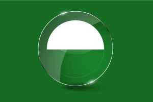 Saxony Flag Glossy Round Button flag