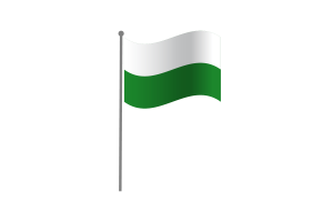 Waving Flag of Saxony flag