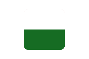 Saxony Flag Square Rounded Shape flag