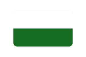 Saxony Flag Rounded Rectangle Vector Illustration flag