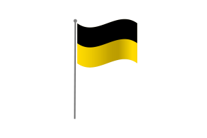 Waving Flag of Saxony-Anhalt flag