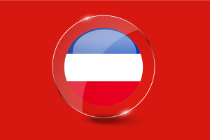 Schleswig-Holstein Flag Glossy Round Button flag