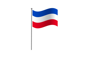 Waving Flag of Schleswig-Holstein flag