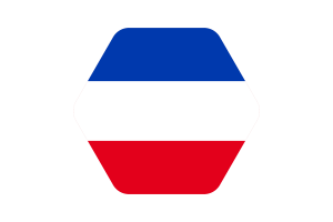 Schleswig-Holstein Flag Illustration Hexagon Rounded Shape flag