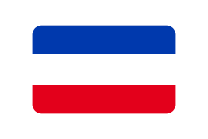 Schleswig-Holstein Flag Rounded Rectangle Vector Illustration flag