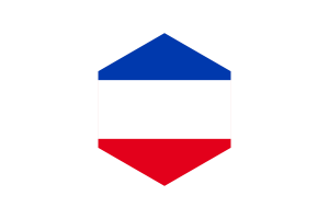 Schleswig-Holstein Flag Hexagon Shape flag