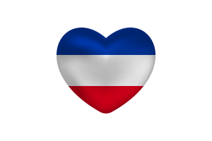 Love of Schleswig-Holstein Heart Shape flag