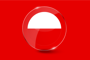 Thuringia Flag Glossy Round Button flag