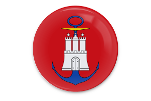 Hamburg Flag Vector Art flag