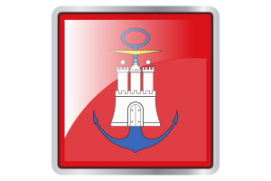 Hamburg Flag Square icon flag