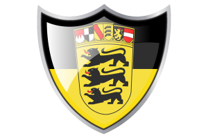 Shield with Flag of Baden-Württemberg flag