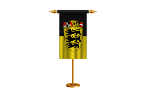 Baden-Württemberg Ceremonial Flag Vector Free flag