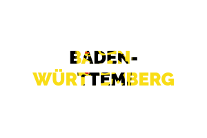 Baden-Württemberg Text Art flag