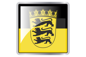 Baden-Württemberg Flag Square icon flag