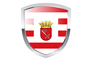 National Flag of Bremen Clipart flag