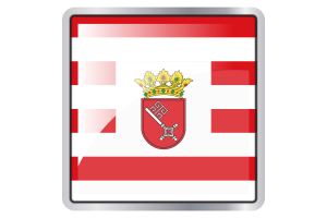 Bremen Flag Square icon flag