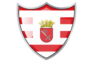 Shield with Flag of Bremen flag