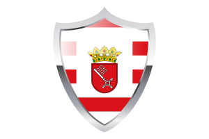 Bremen Flag with Medieval Heater Shield flag