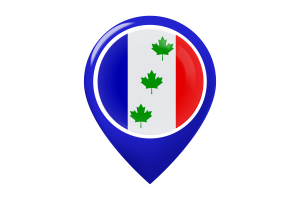 Saint-Éphrem-de-Beauce Flag Map Pin Icon flag