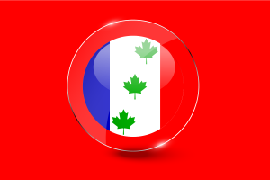 Saint-Éphrem-de-Beauce Flag Glossy Round Button flag