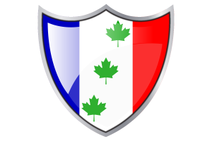 Shield with Flag of Saint-Éphrem-de-Beauce flag