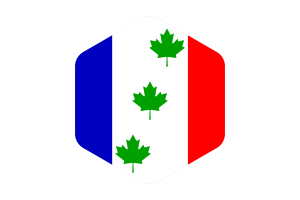 Saint-Éphrem-de-Beauce Flag Rounded Hexagon Shape flag