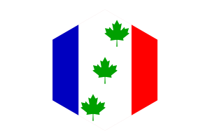 Saint-Éphrem-de-Beauce Flag Hexagon Shape flag