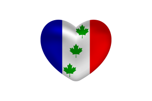 Love of Saint-Éphrem-de-Beauce Heart Shape flag