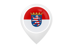 Hesse Flag Map Pin Icon flag