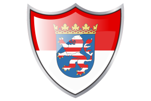 Shield with Flag of Hesse flag