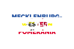 Mecklenburg-Western Pomerania Text Art flag