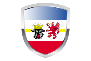 National Flag of Mecklenburg-Western Pomerania Clipart flag