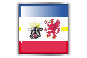 Mecklenburg-Western Pomerania Flag Square icon flag
