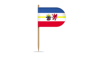 Mecklenburg-Western Pomerania Flag for Desk, Table flag